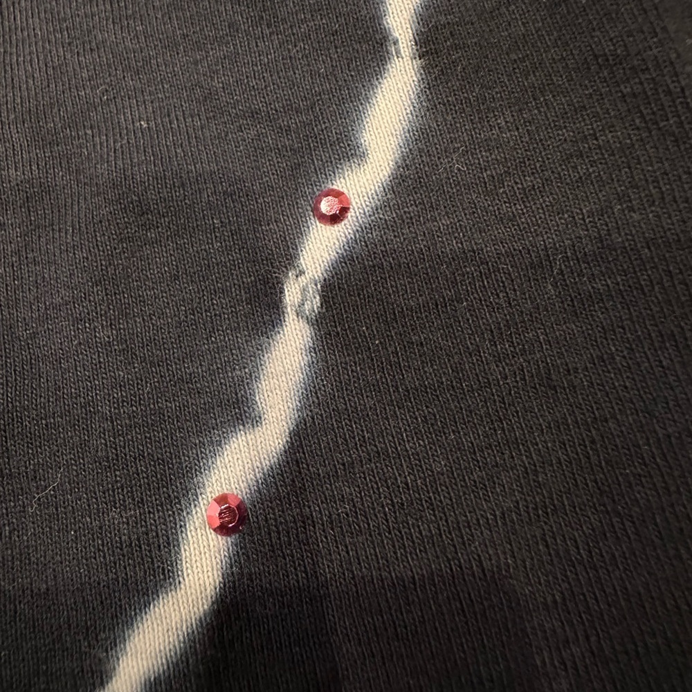 *Vintage* Denny’s!  Zinnias Navy Blue Dress - Picture 5 of 11